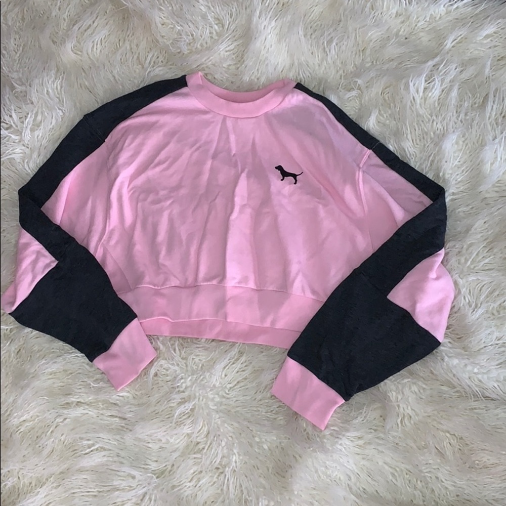 Pink crop sweater
